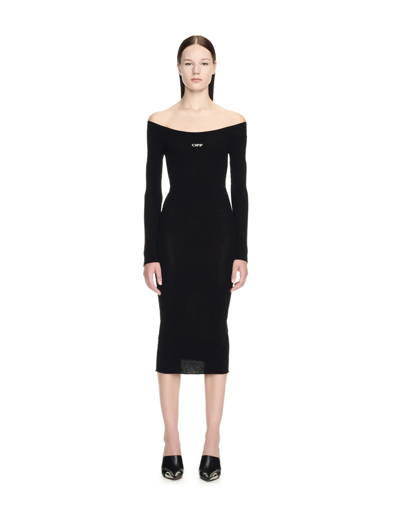 Off-White Off Stamp Slick Scoop Dress outlook