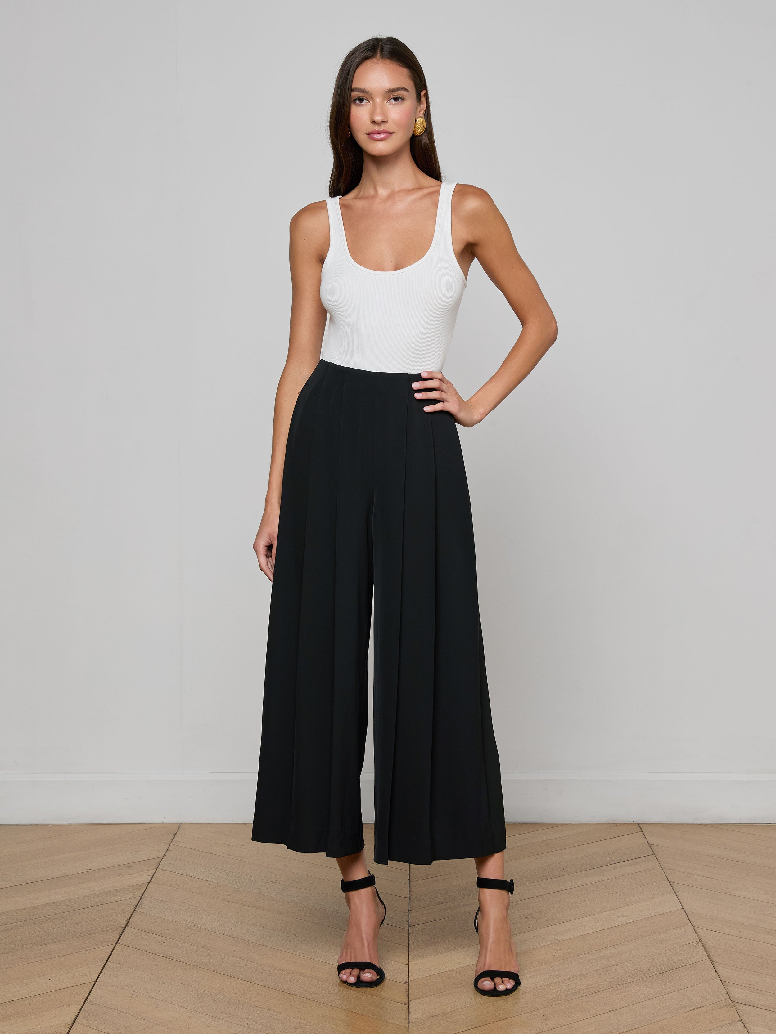 Novalynn Cropped Pleated Pant - 3