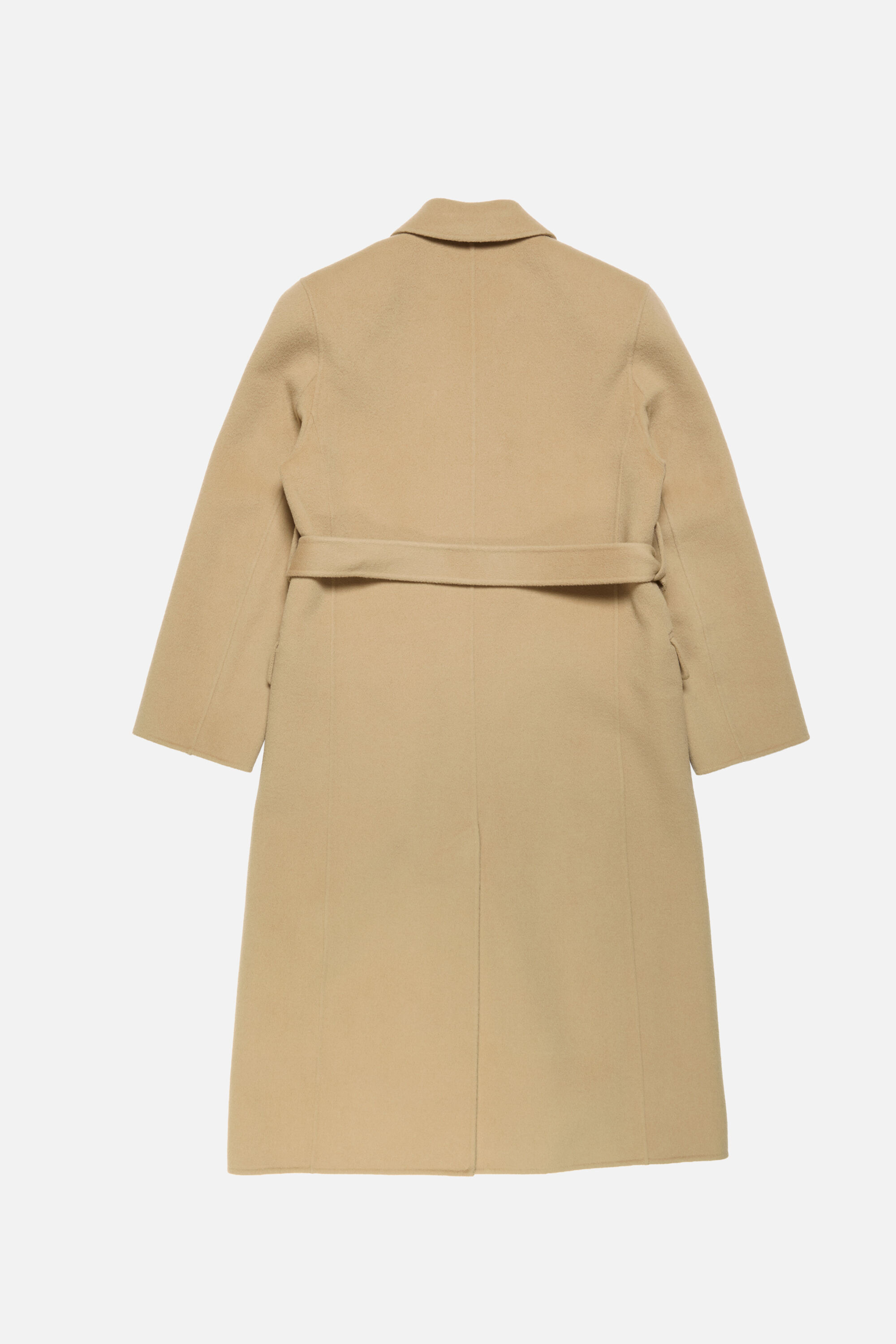 Double-breasted cashmere coat - Light beige - 7