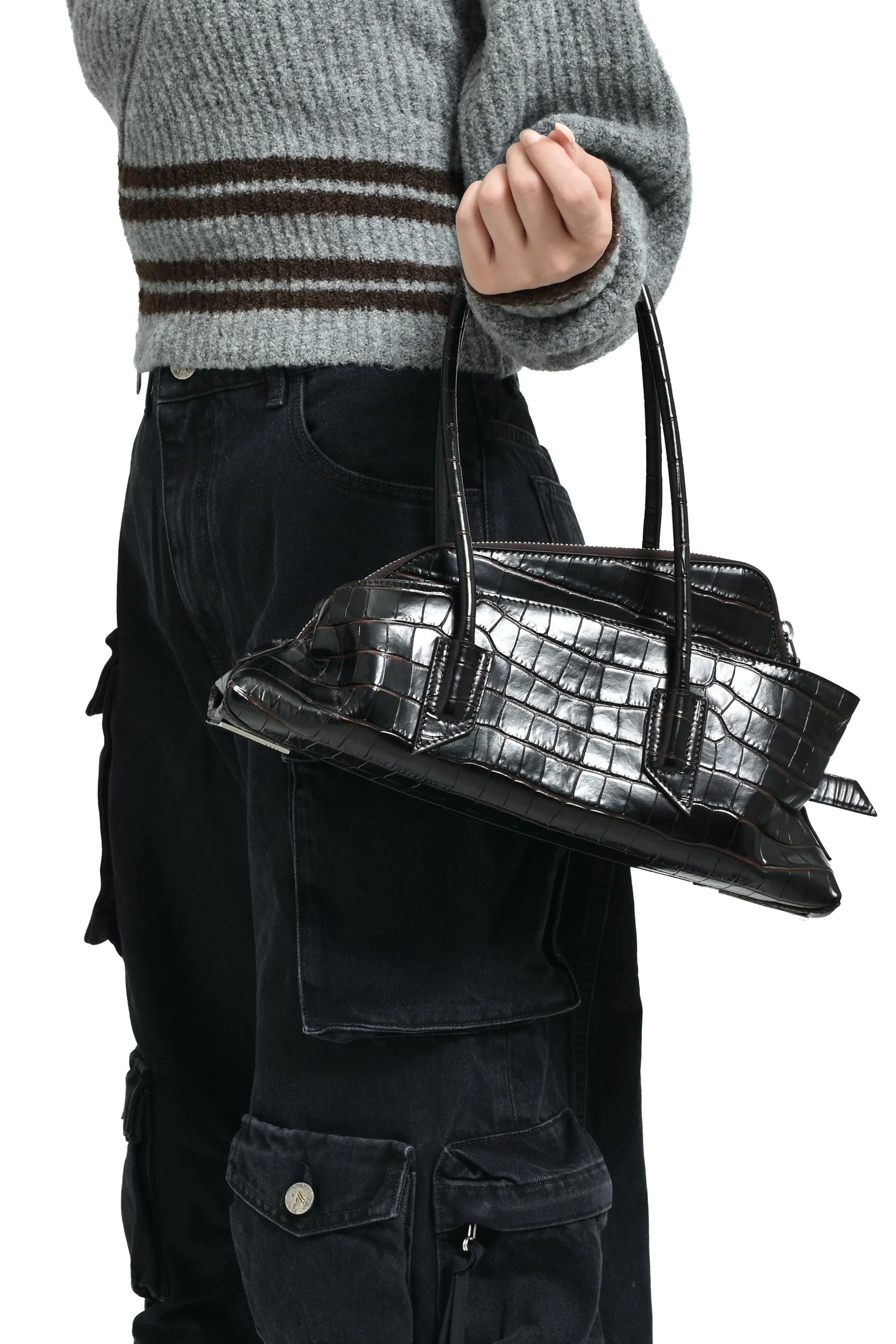 LA PASSEGGIATA SMALL TOP HANDLE / BROWN - 1