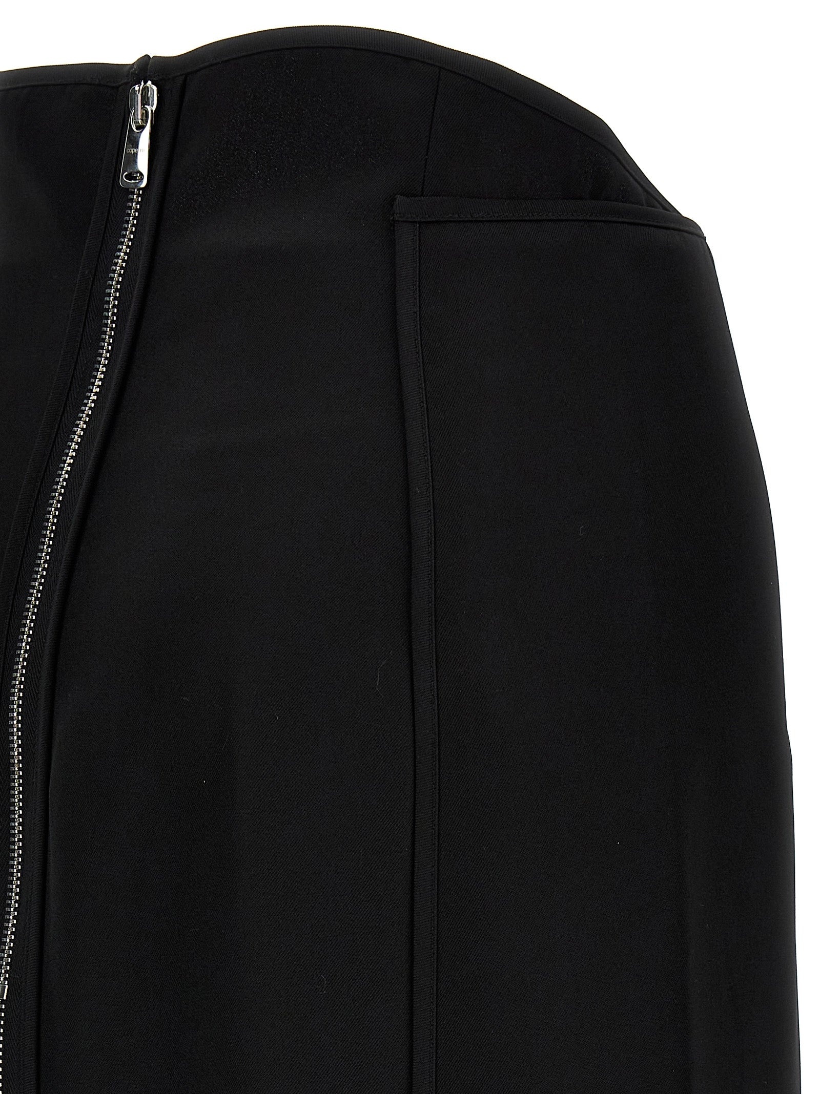 スカート COPERNI 'Long Zip' skirt Black  COPJ75F3004 COPJ75F3004_BLACK_AW24_coperni