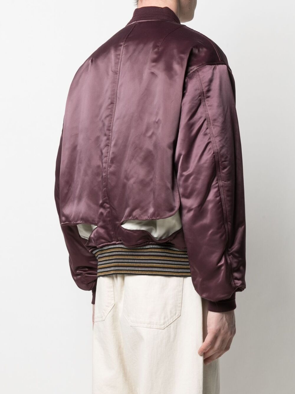 contrasting-panel bomber jacket - 4