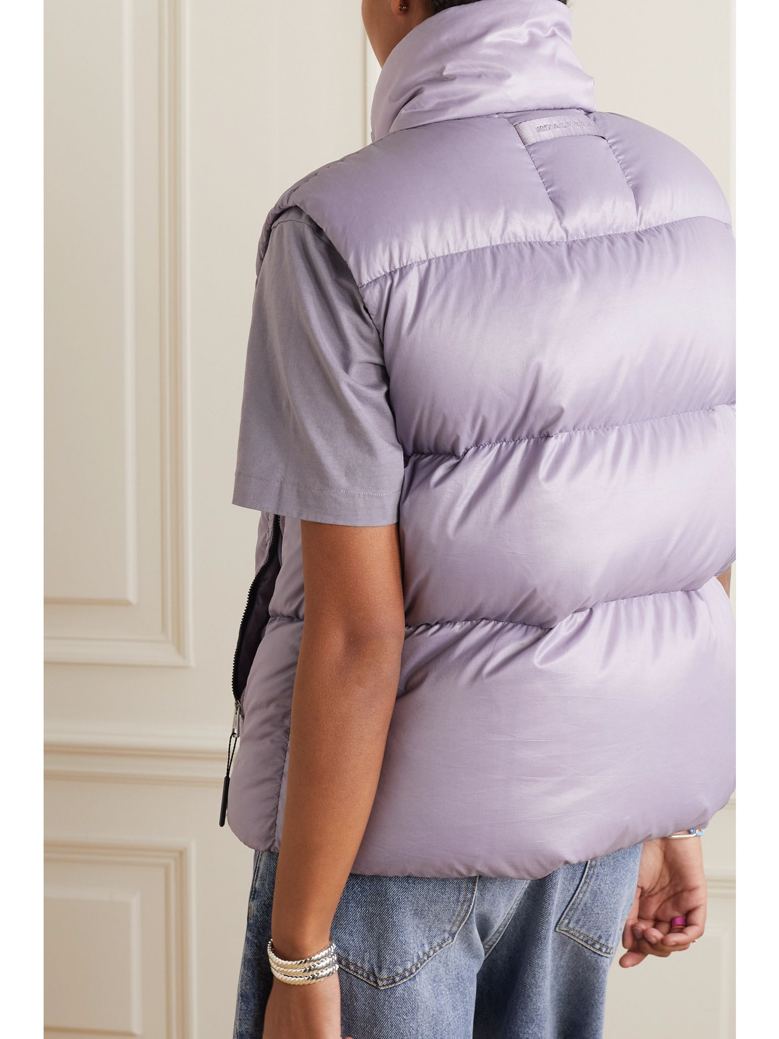 + 1017 ALYX 9SM Islote quilted shell down vest Lavender - 4