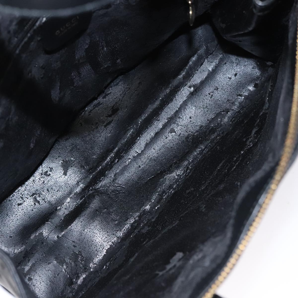 GUCCI Hand Bag Leather Black Gold 000 2058 0569 0 - 16