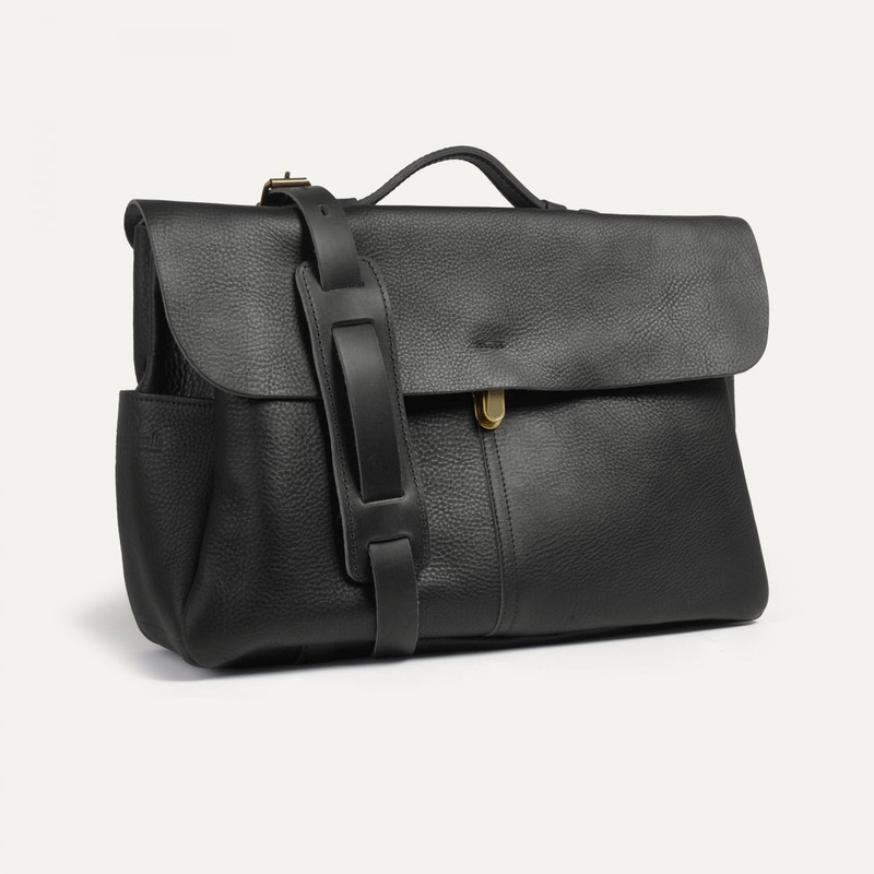 SATCHEL BAG CHARLES - BLACK 1