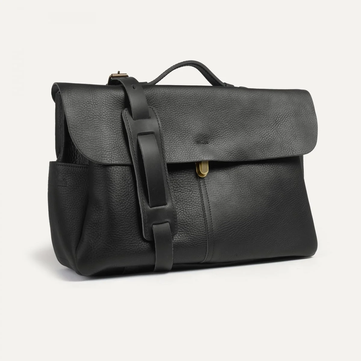SATCHEL BAG CHARLES - BLACK - 1
