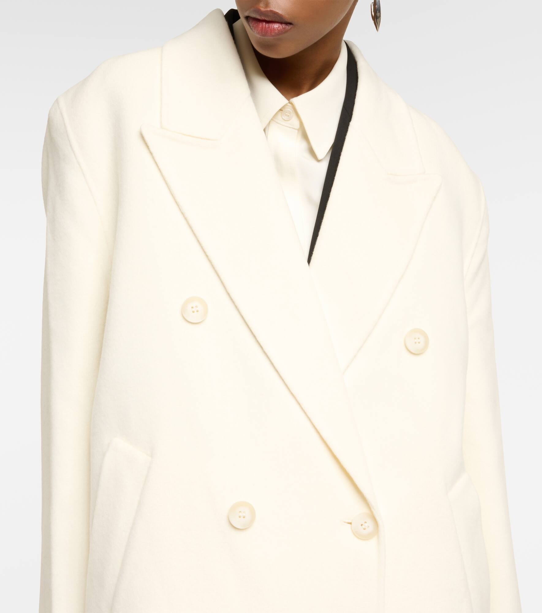 Gaia oversized wool-blend coat - 6