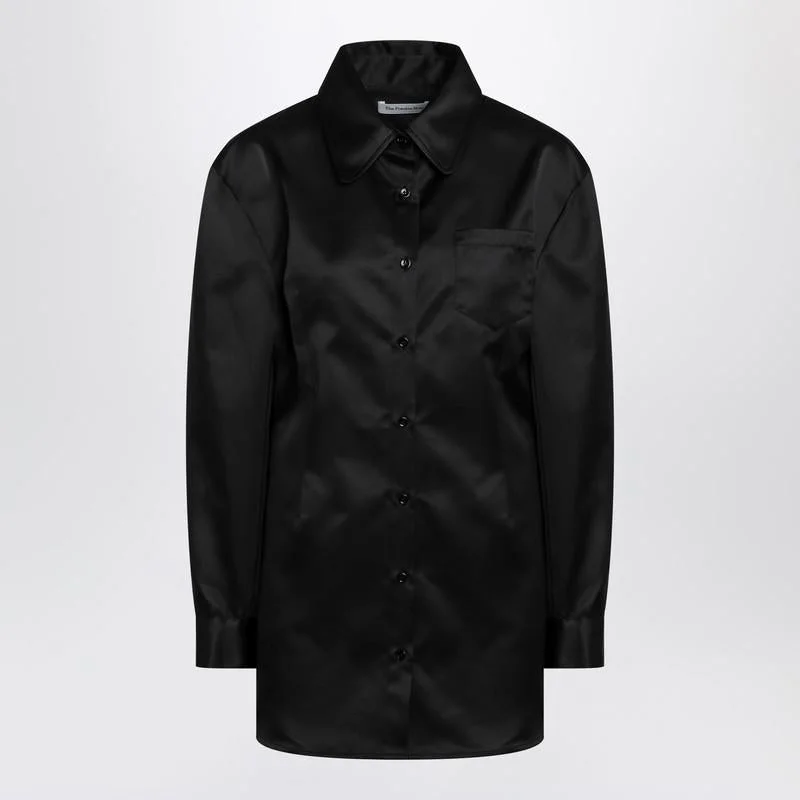 The Frankie Shop Satin Shirt Dress - 1