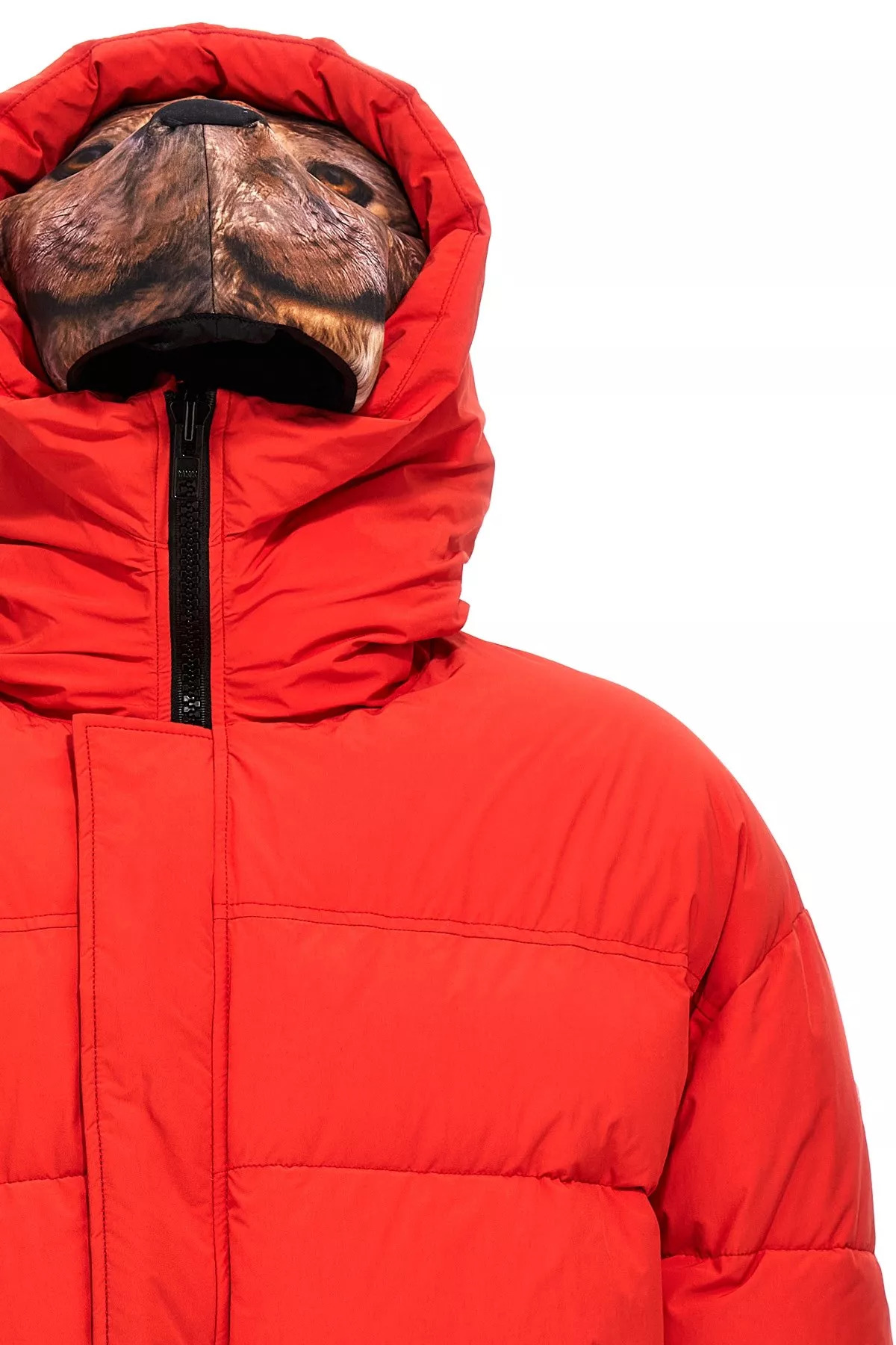'Animal trim' down jacket - 5