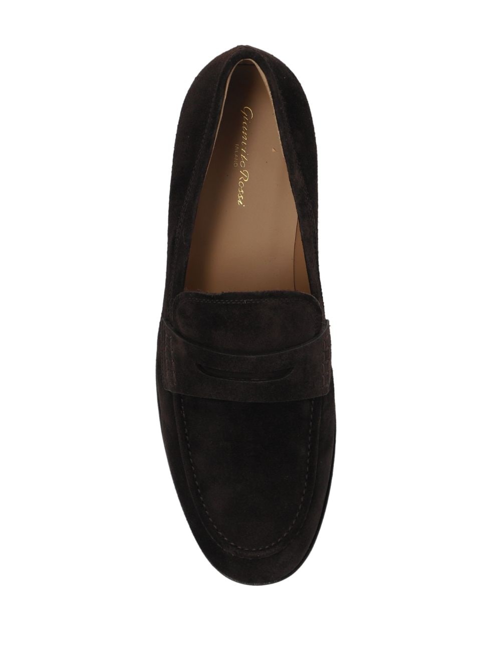 George penny-slot suede loafers - 4