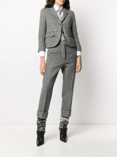 Thom Browne chalk-stripe tweed sports coat outlook