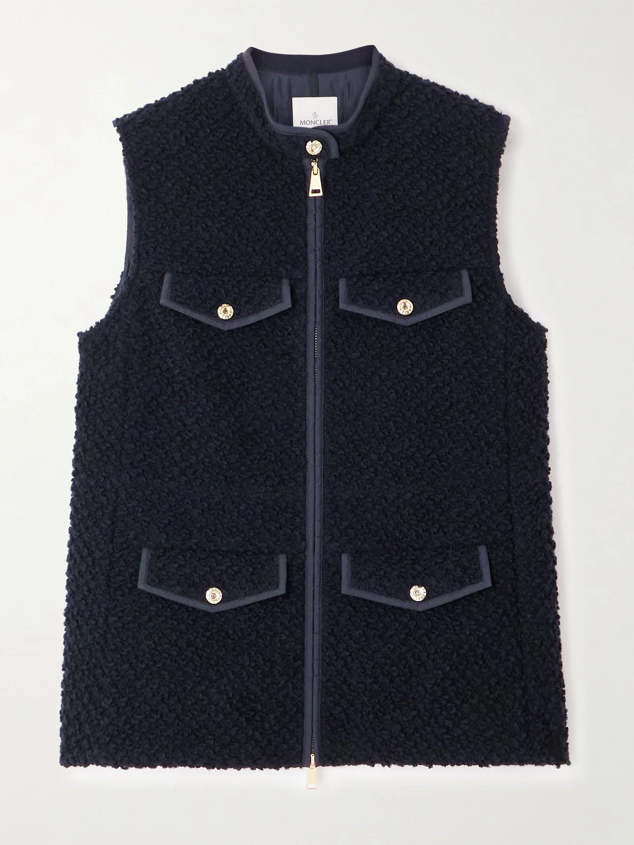 Fallavier Appliquéd Quilted Shell And Wool-bouclé Down Vest - 1