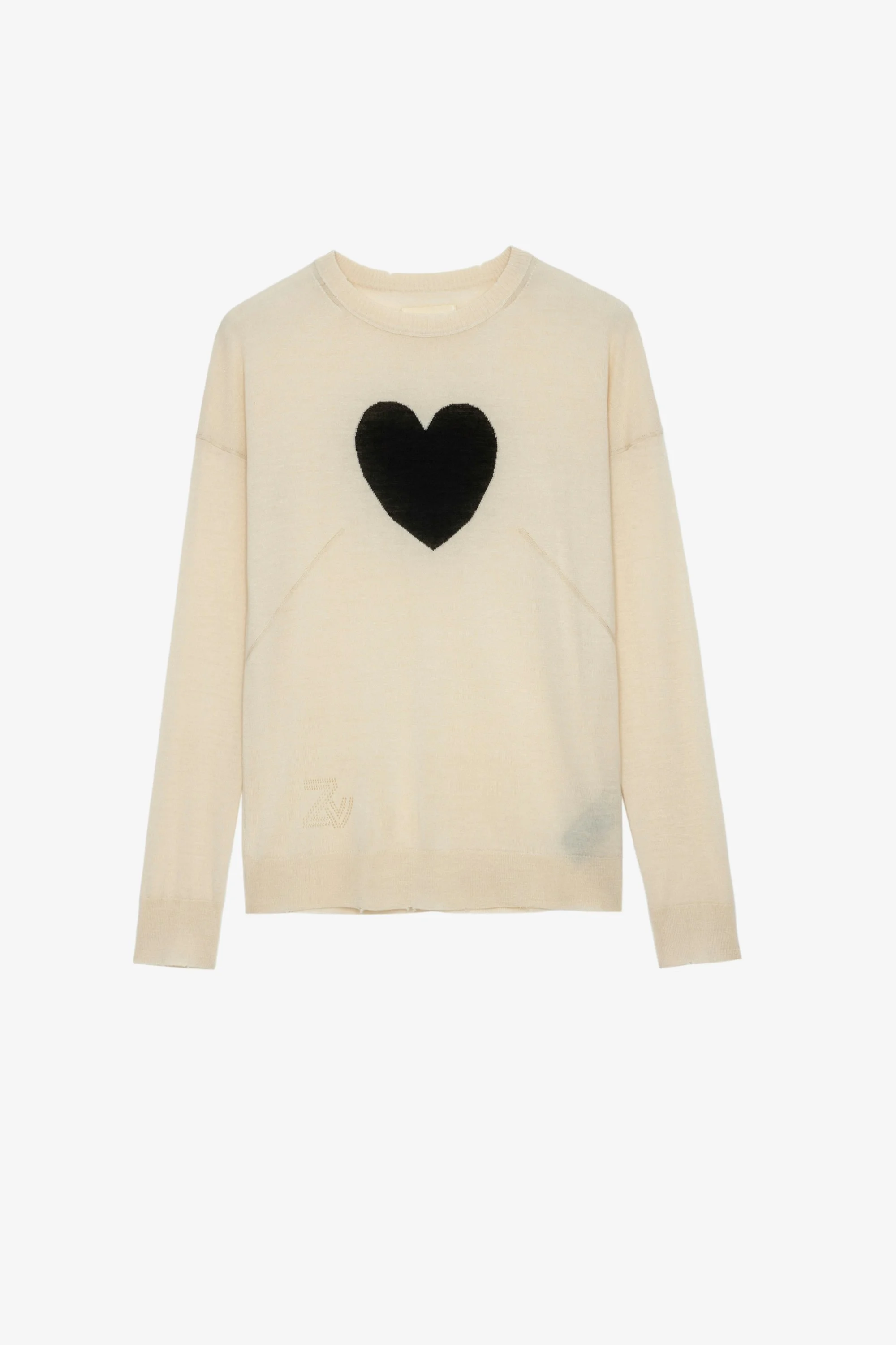 Gaby Heart Intarsia Sweater - 1
