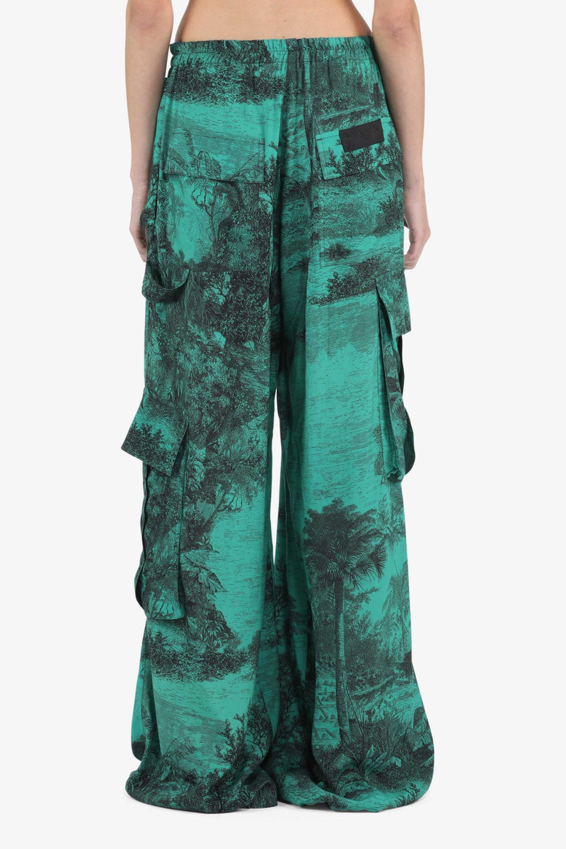 N°21 LANDSCAPE-PRINT CARGO TROUSERS outlook