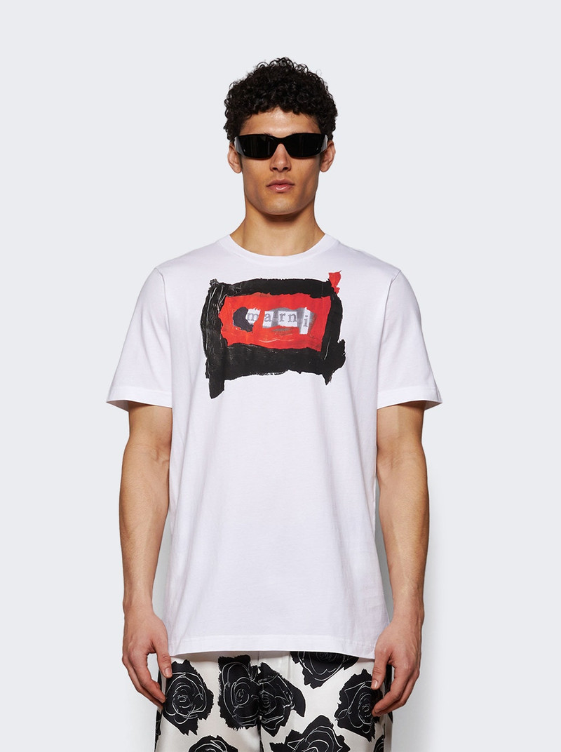 Marni Short Sleeve Tee Lily White outlook