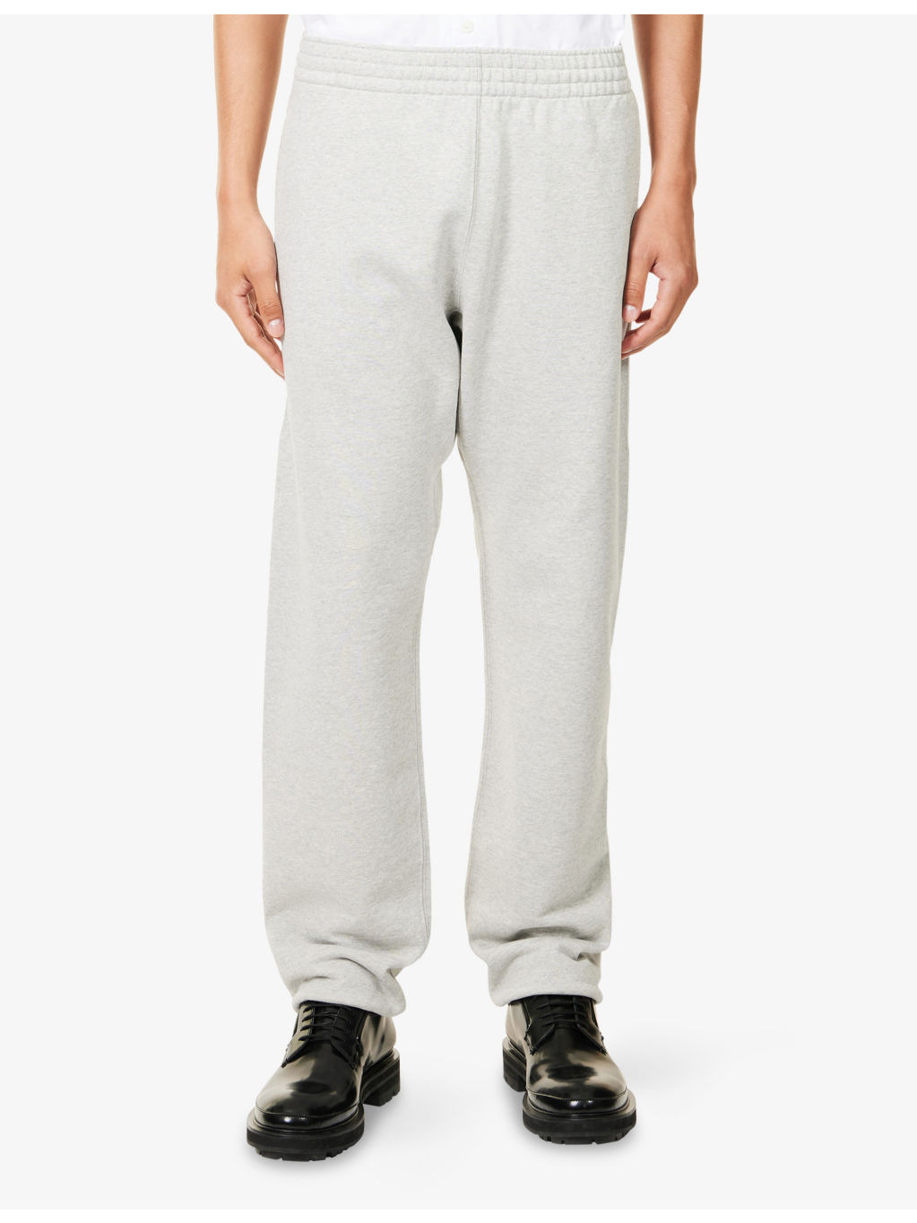 Logo-Patch Elasticated-Cuff Cotton-Jersey Jogging Bottoms - 3
