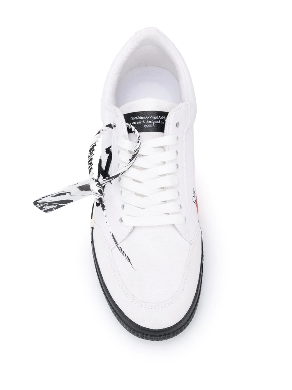 vulcanized lace-up sneakers - 4