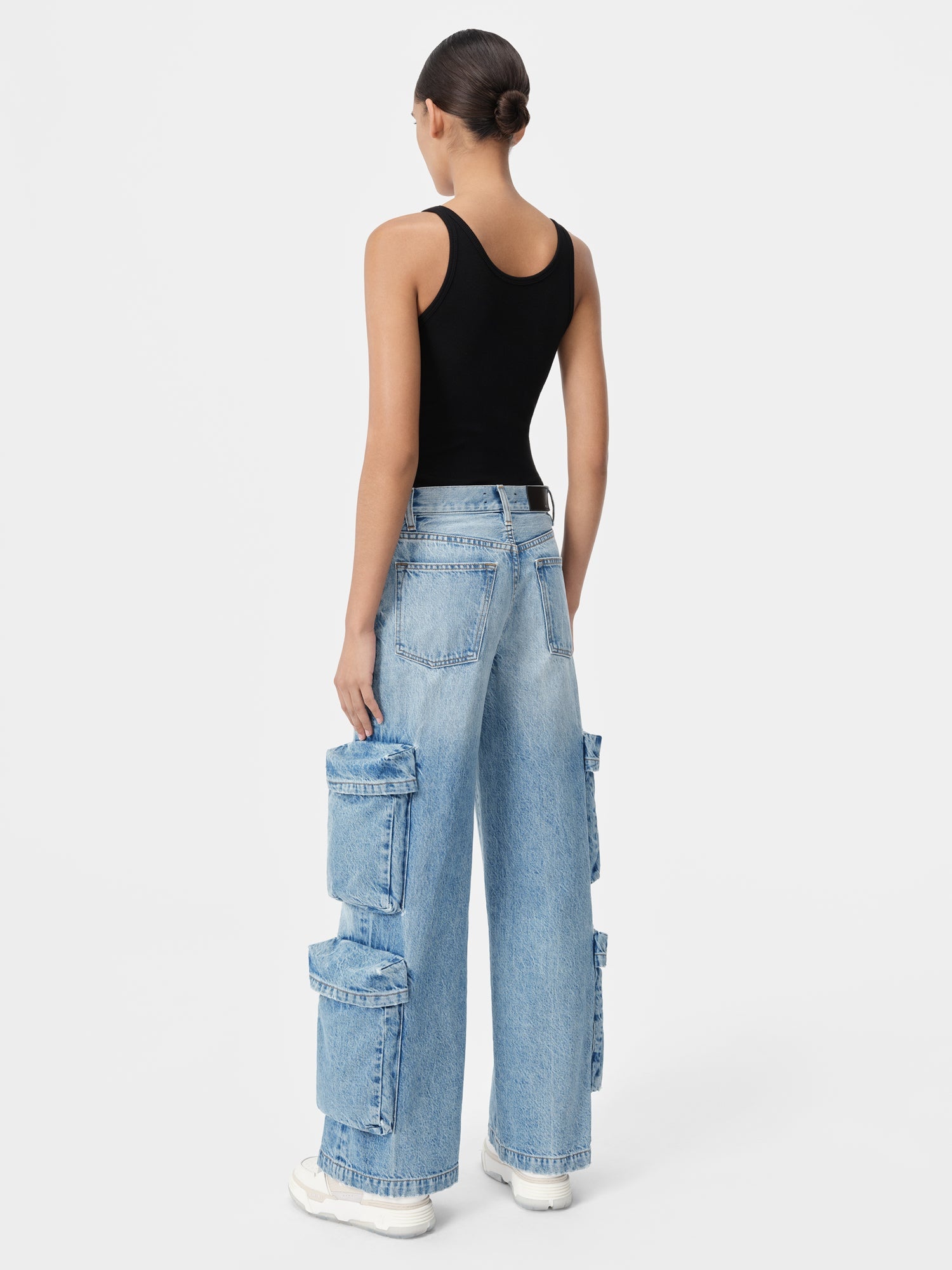 WOMEN'S BAGGY CARGO JEAN - 5