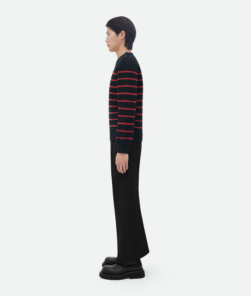 Bottega Veneta jacquard striped wool jumper outlook