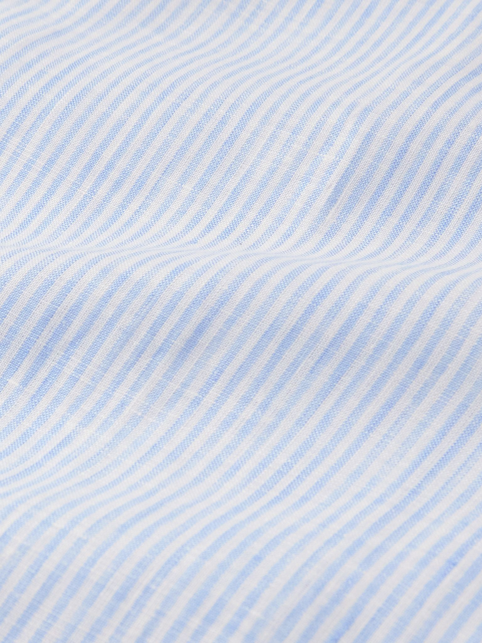 Striped Oasi Linen Shirt Light blue - 4