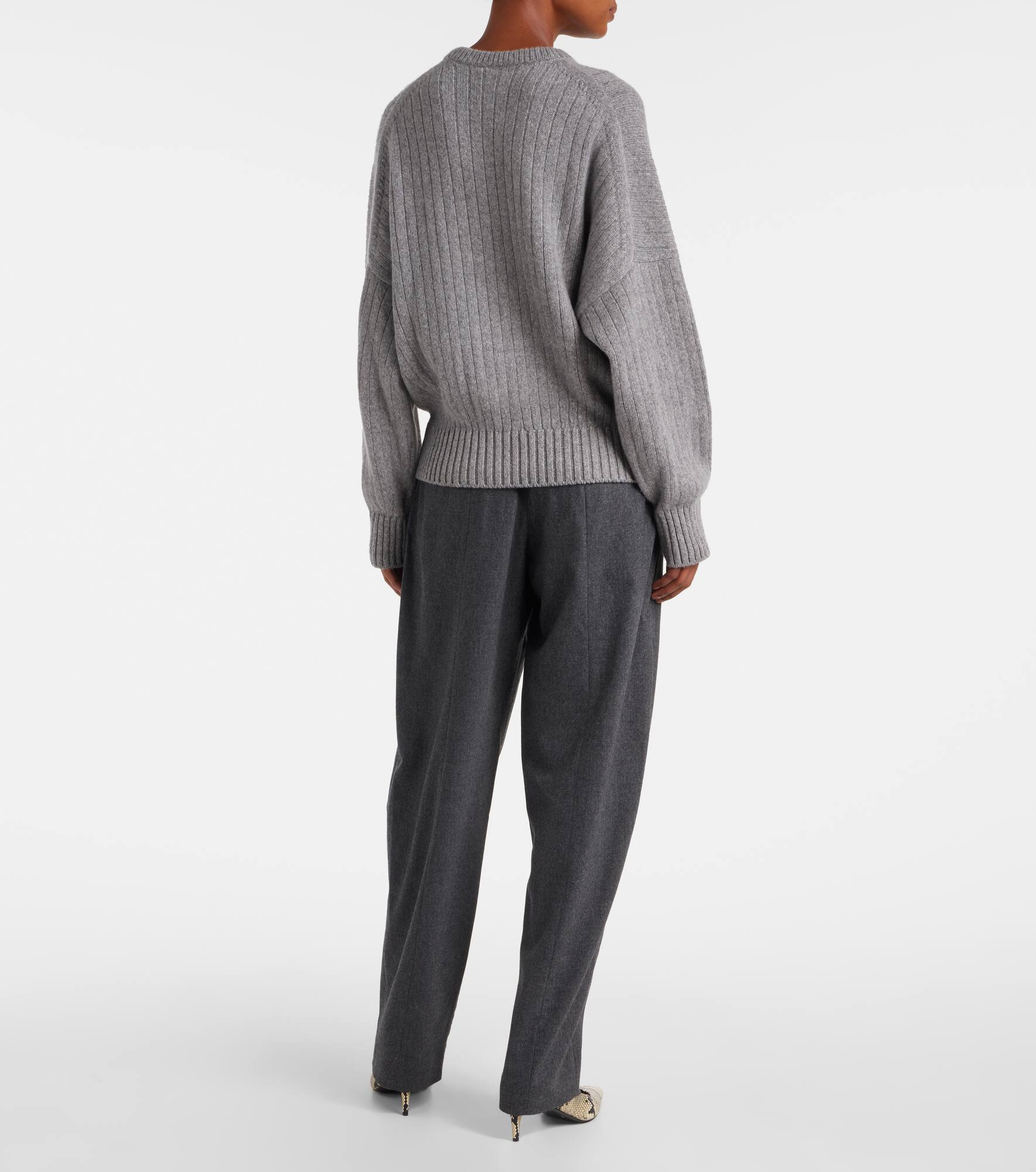 Lennox ribbed-knit cashmere sweater - 3