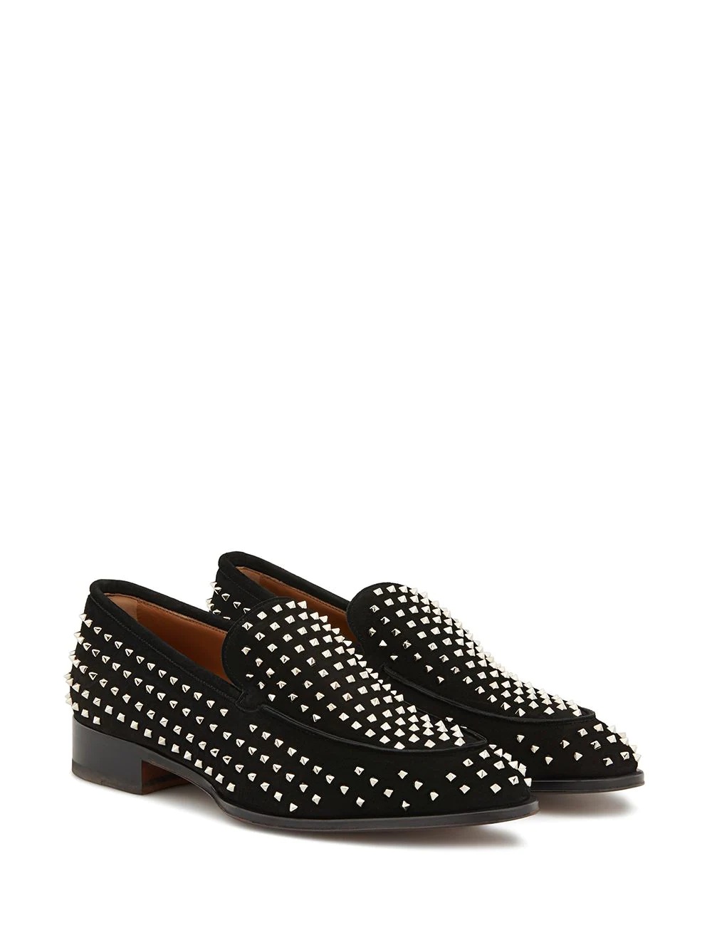 micro-stud embellished loafers - 2