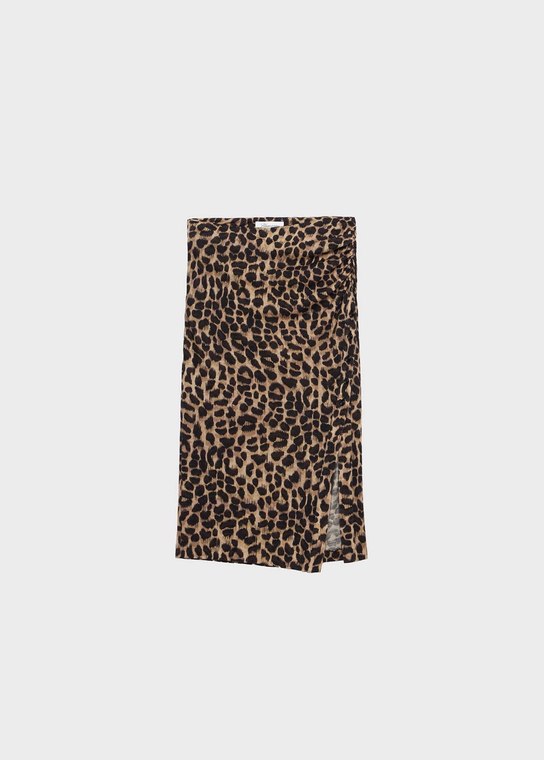 ANIMALIER PRINT SKIRT WITH VENT - 1