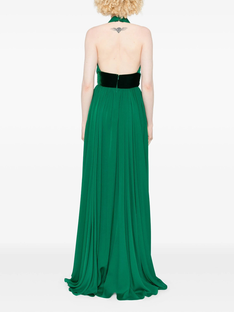Elie Saab V-neck A-line Maxi Dress 5