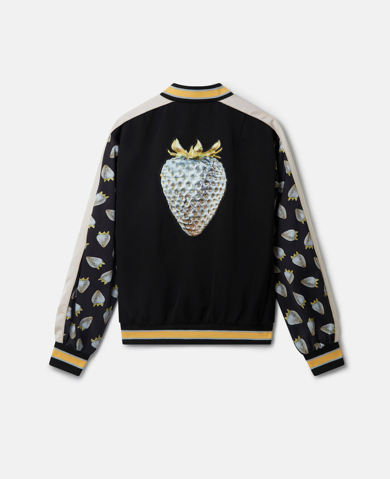 Stella McCartney Strawberry-Print Heritage-Inspired Souvenir Jacket outlook