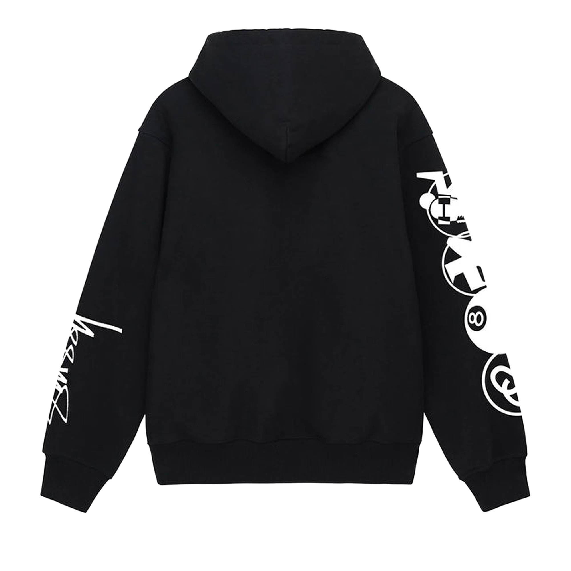 Stussy Stacked Pigment Dyed Hoodie 'Black' - 2