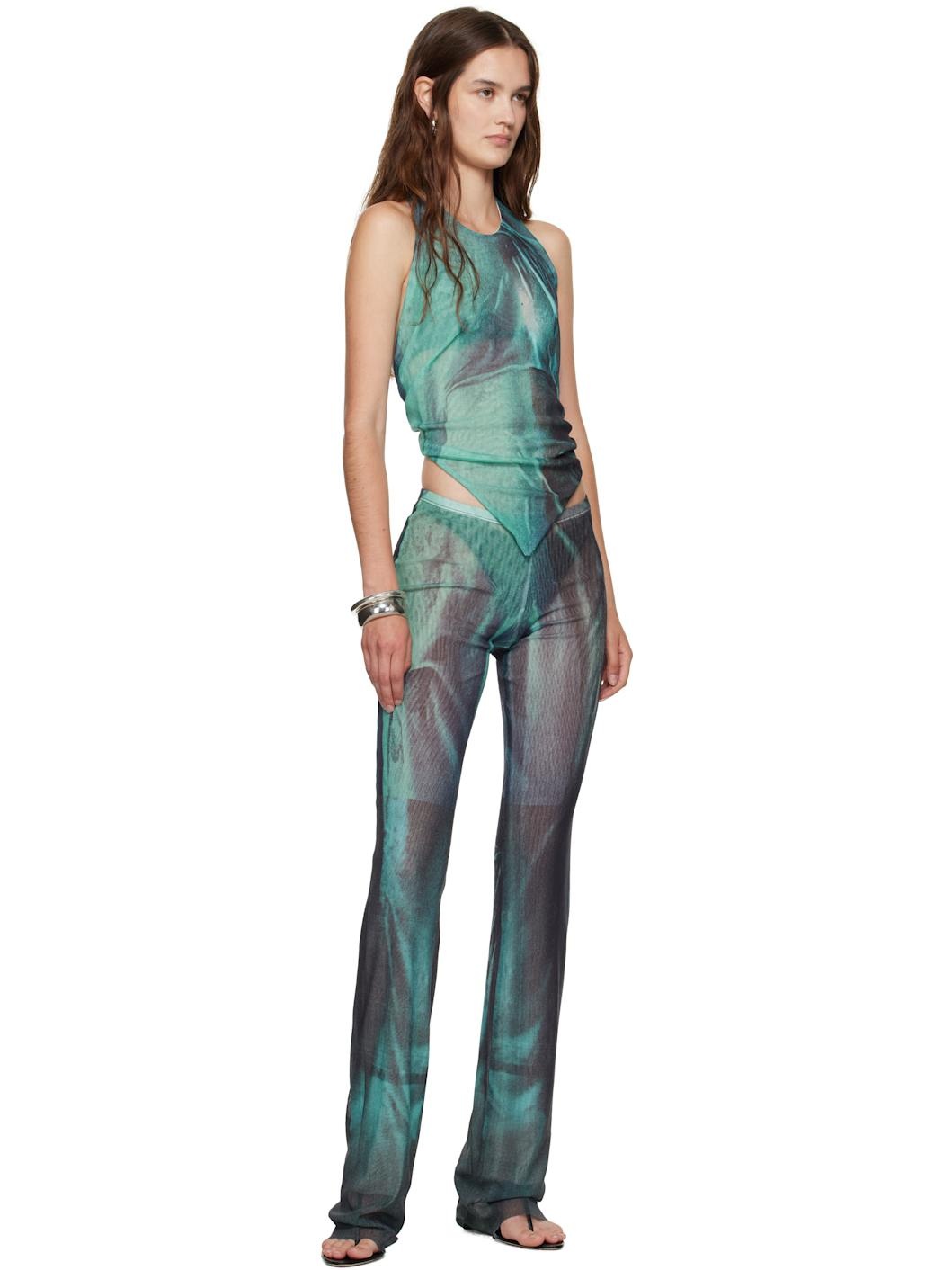 Blue 'The Water' Lounge Pants - 4