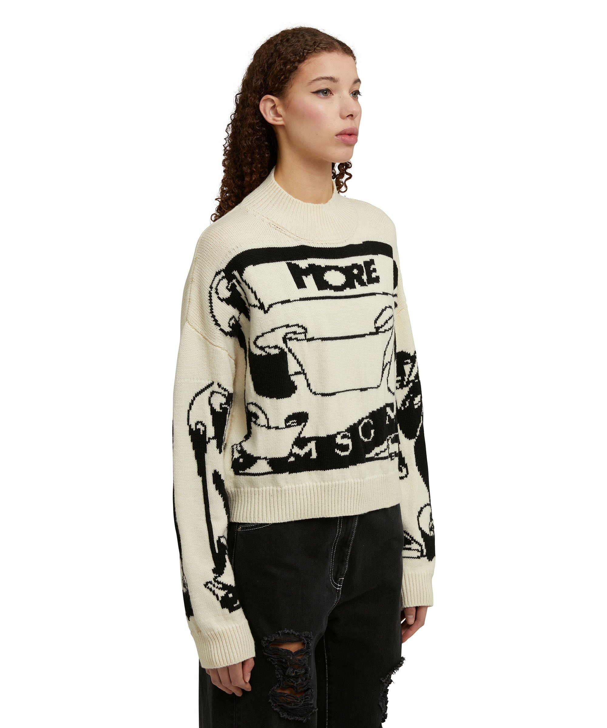 Wool turtleneck sweater from the collaboration of "Lorenza Longhi and MSGM" - 3