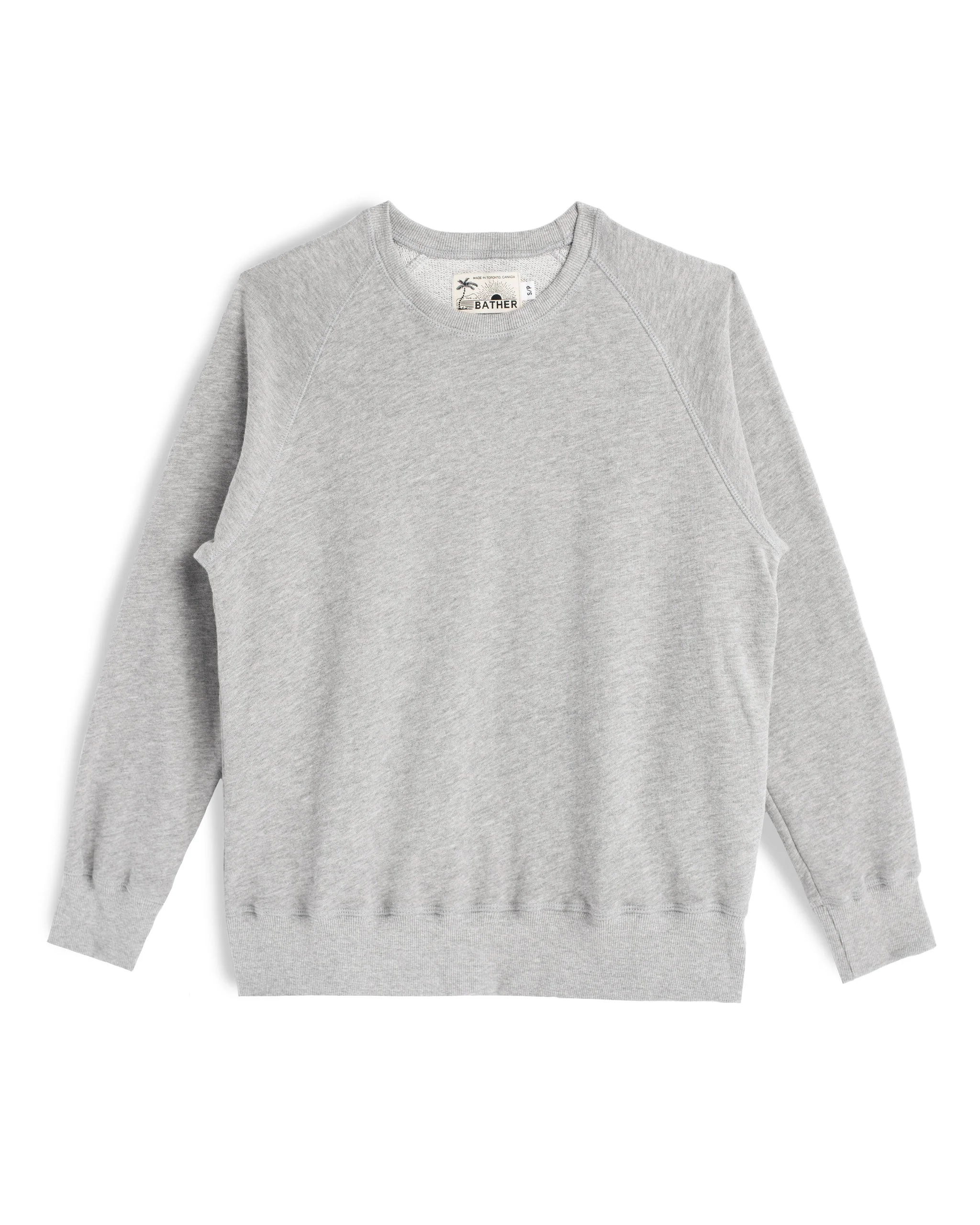 Grey Melange Crewneck - 1