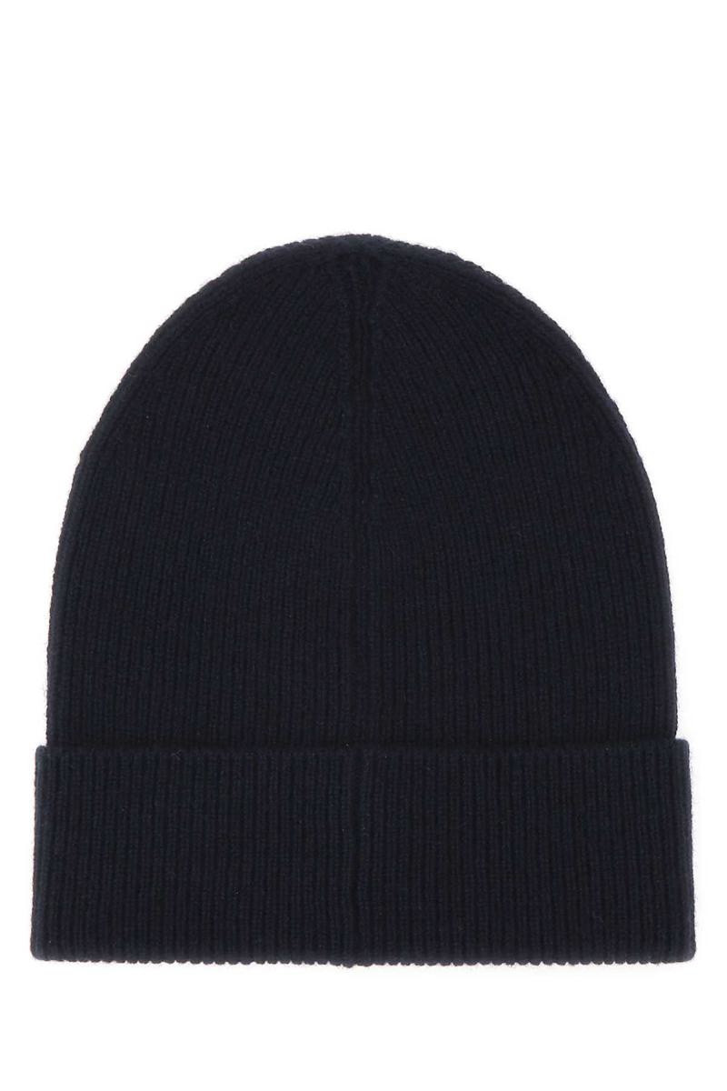 Prada Navy Blue Cashmere Beanie Hat outlook