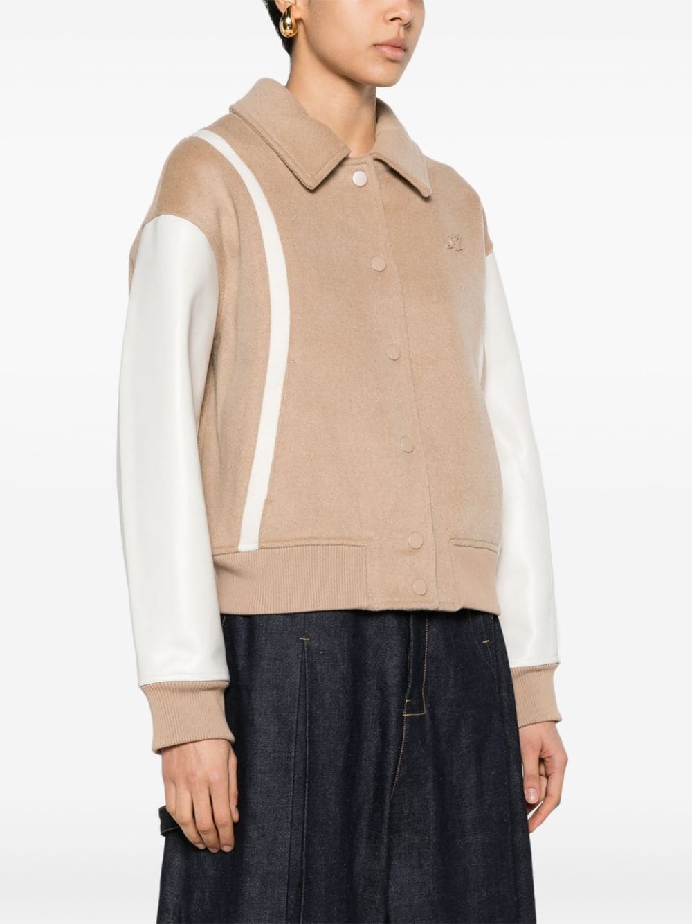 Bay wool-blend varsity jacket - 3