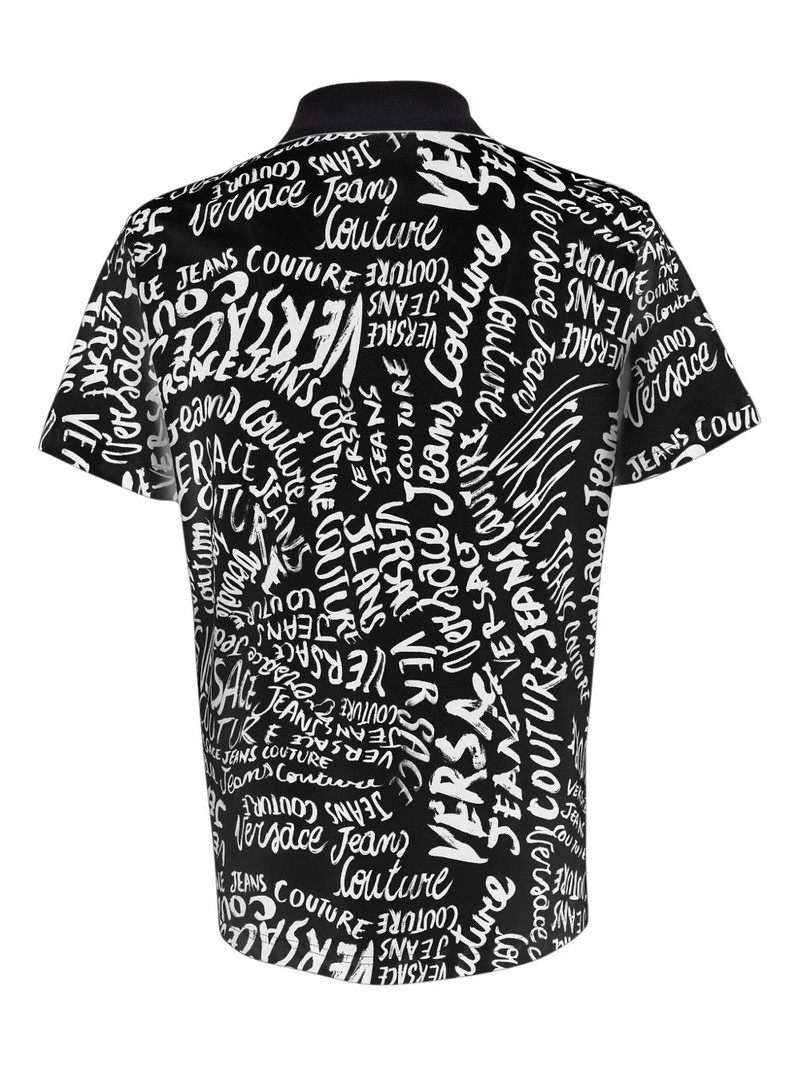 VERSACE JEANS COUTURE logo-print polo shirt outlook