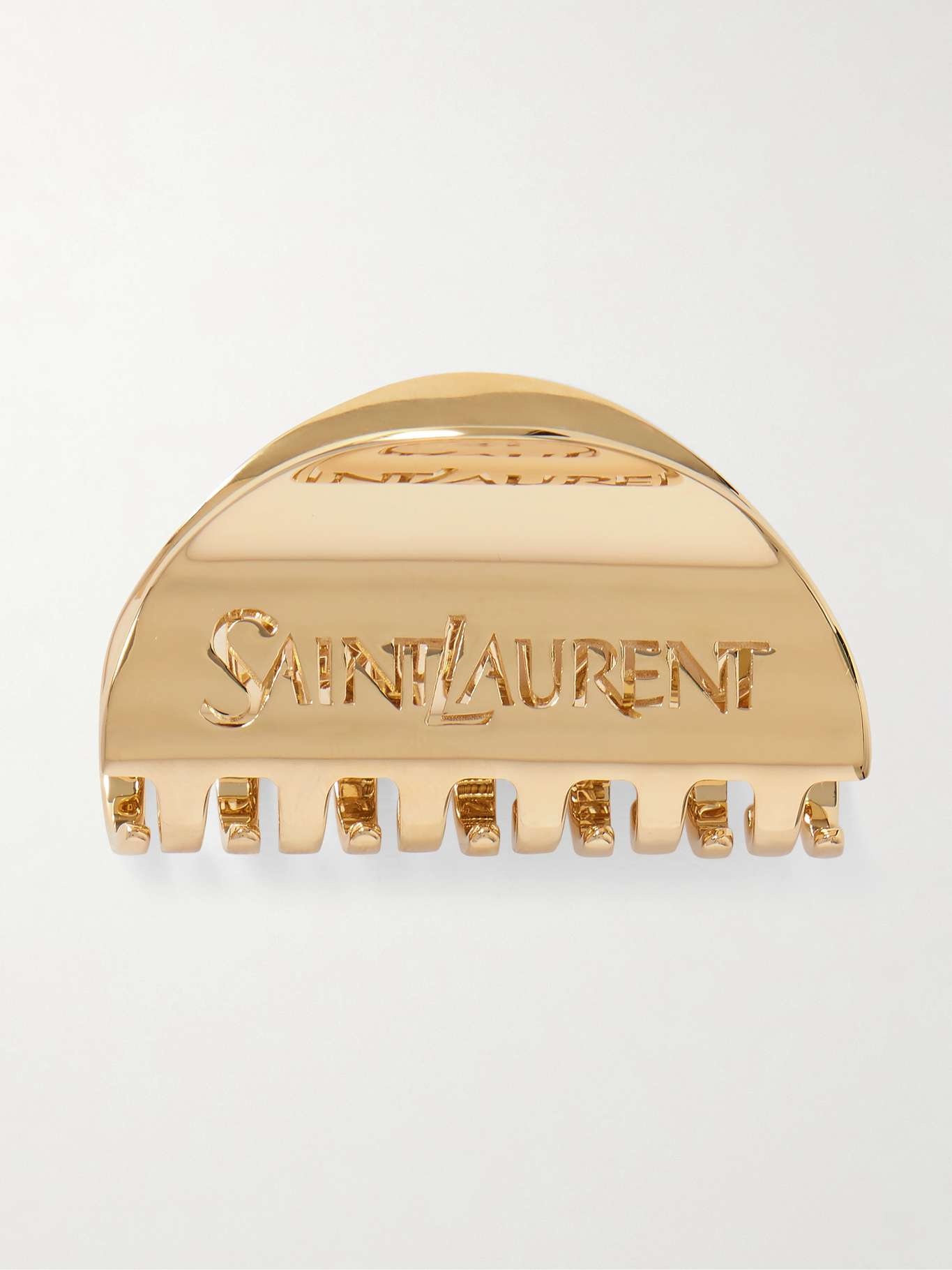YSL ゴールドロゴピン Yves Saint Laurent YVES SAINT LAURENT YSL logo rhinestone