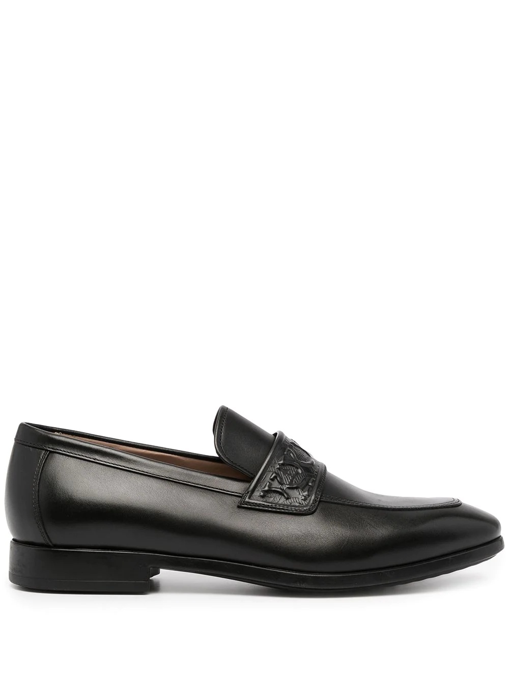 Riley Gancini-embossed loafer - 1