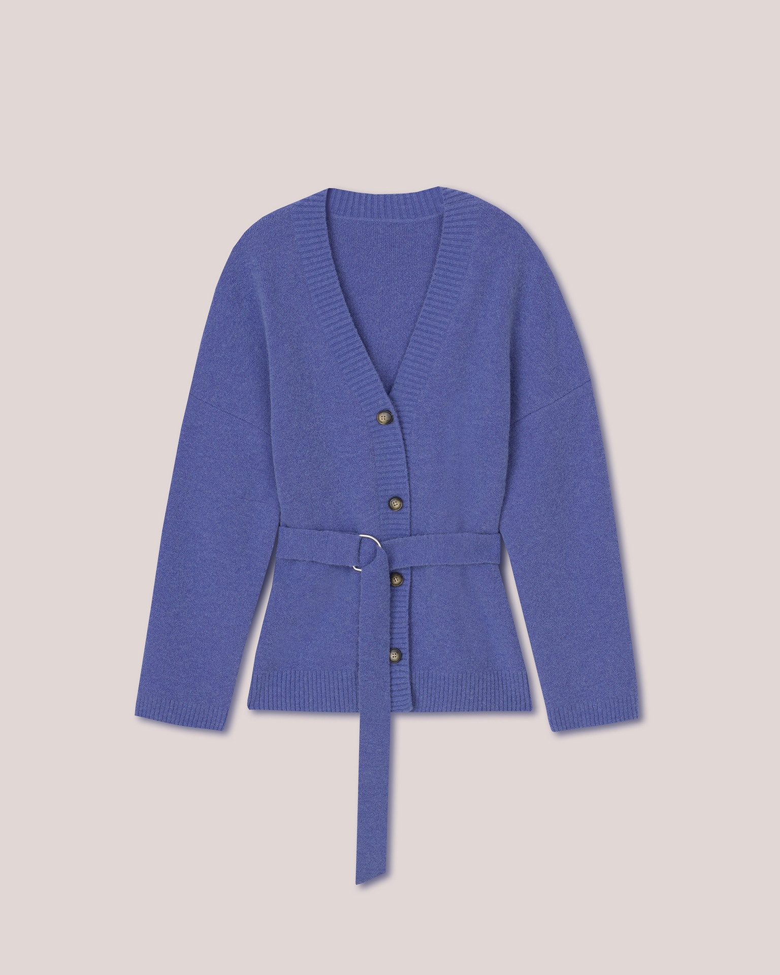 ESRE - Belted cardigan - Lilac - 1