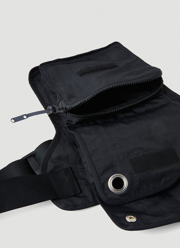 Nylon Vest Bag in Black - 4