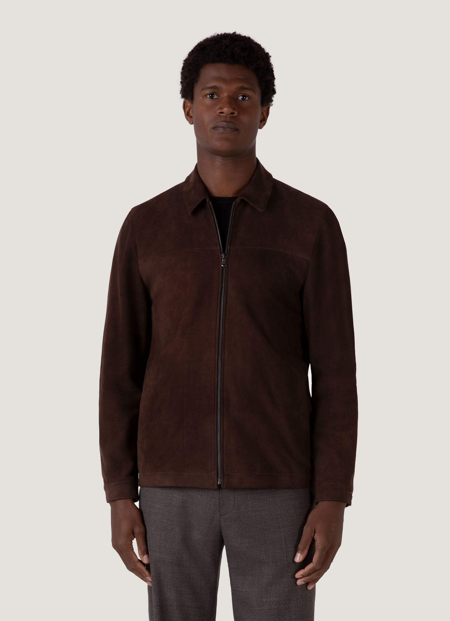 Suede Harrington Jacket - 2