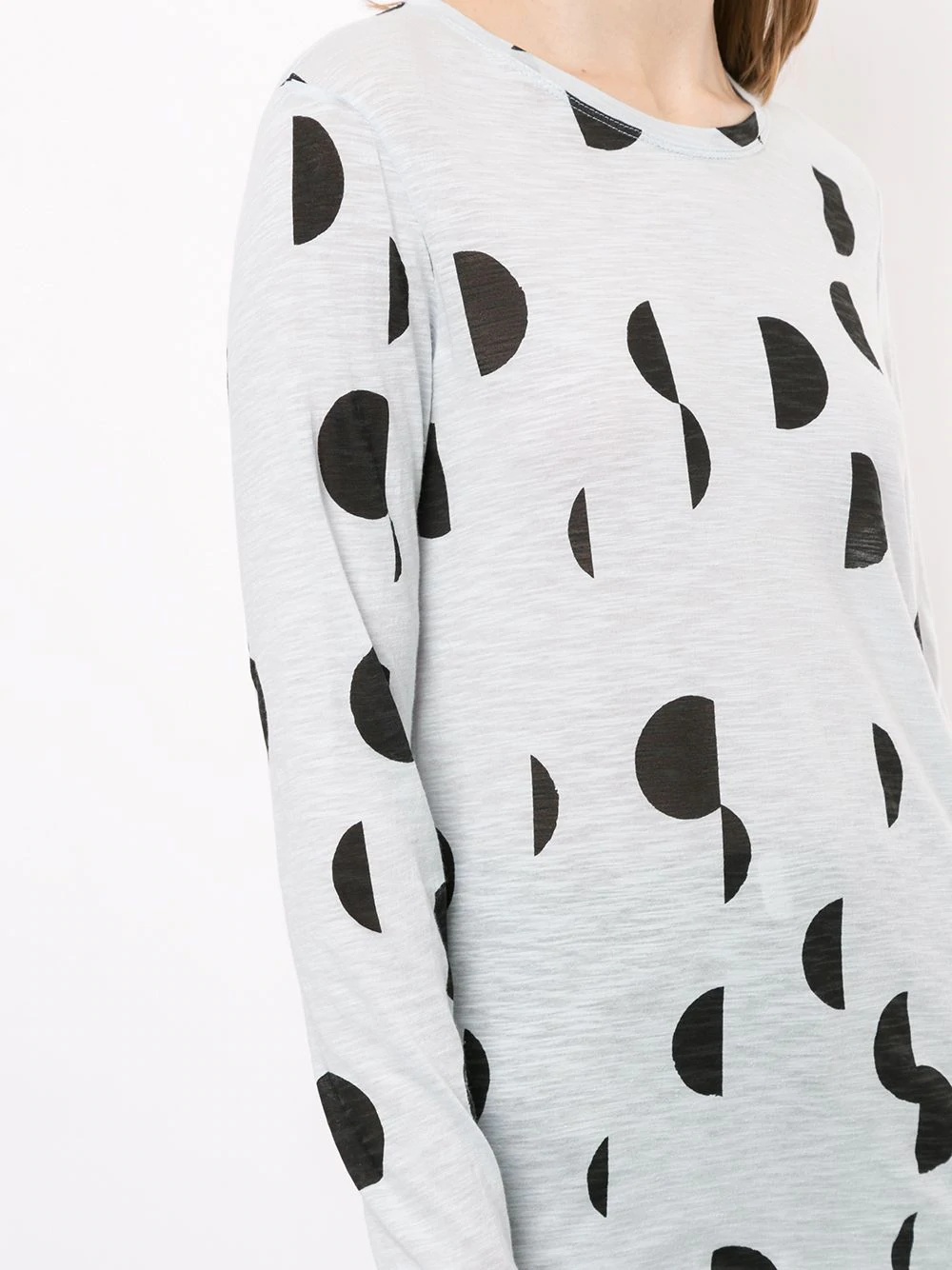 circle print long-sleeve top - 5