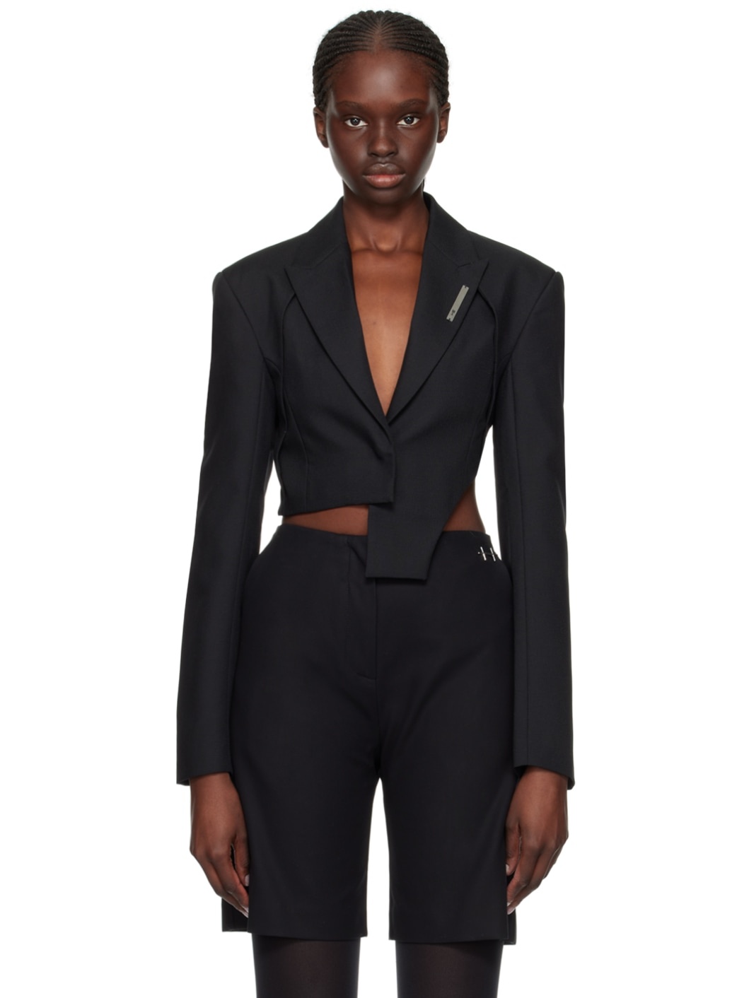 Black Tailored Blazer - 1