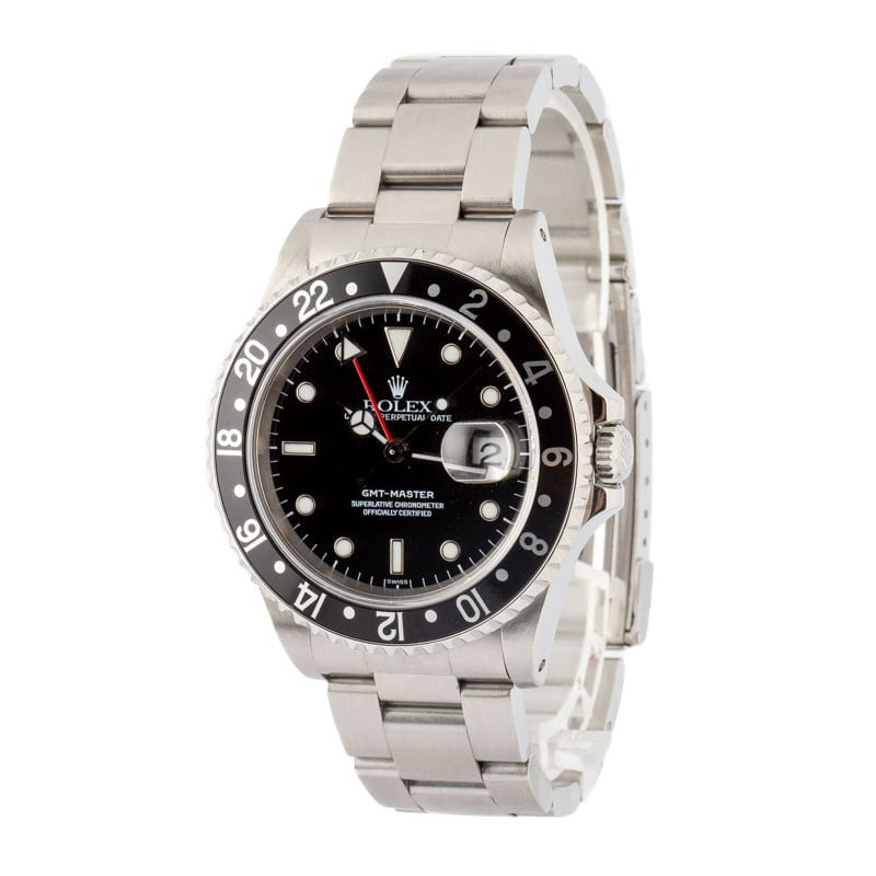 Pre-owned Rolex GMT-Master ref 16700 Black Dial - 2