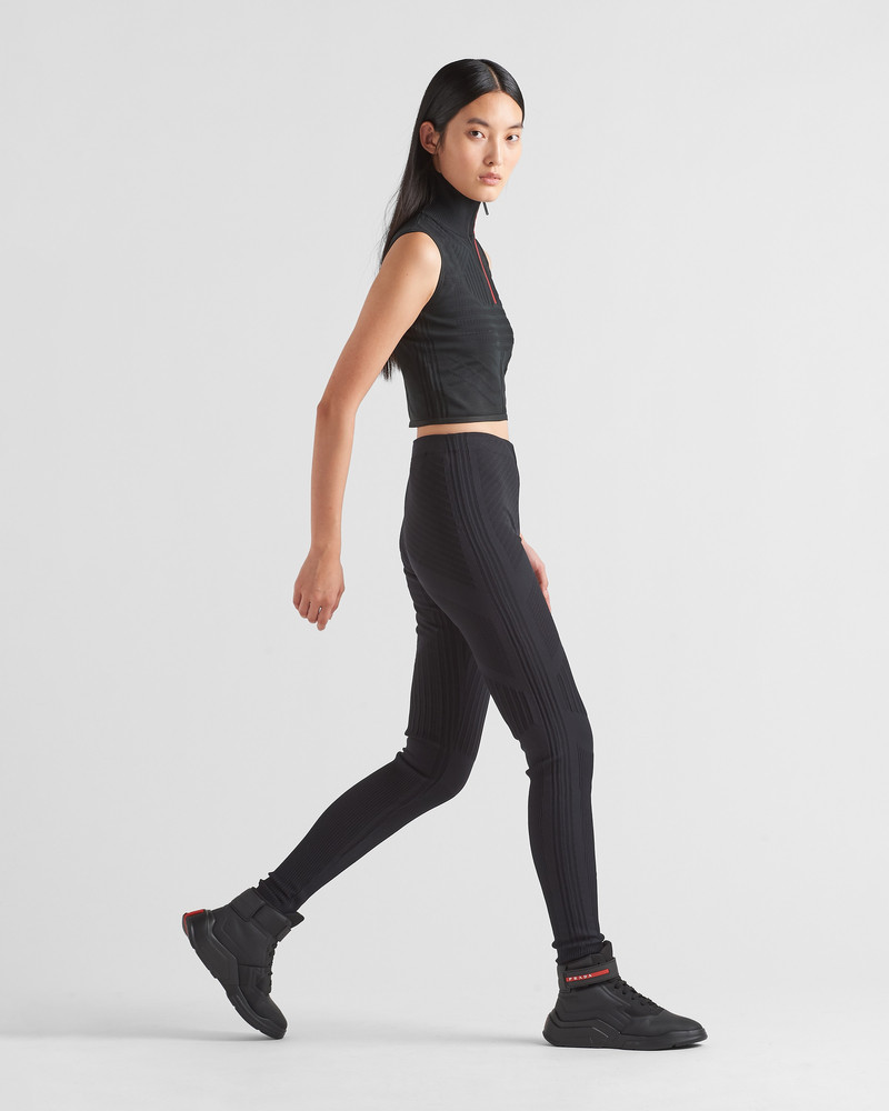 Tech Rec Re-Nylon piqué leggings 6