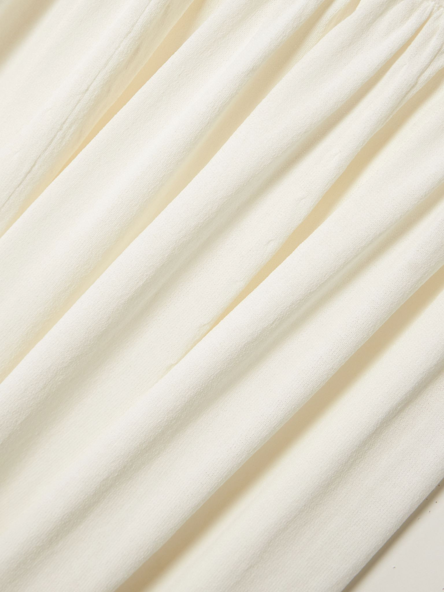 Romy gathered knited maxi skirt Ivory - 4