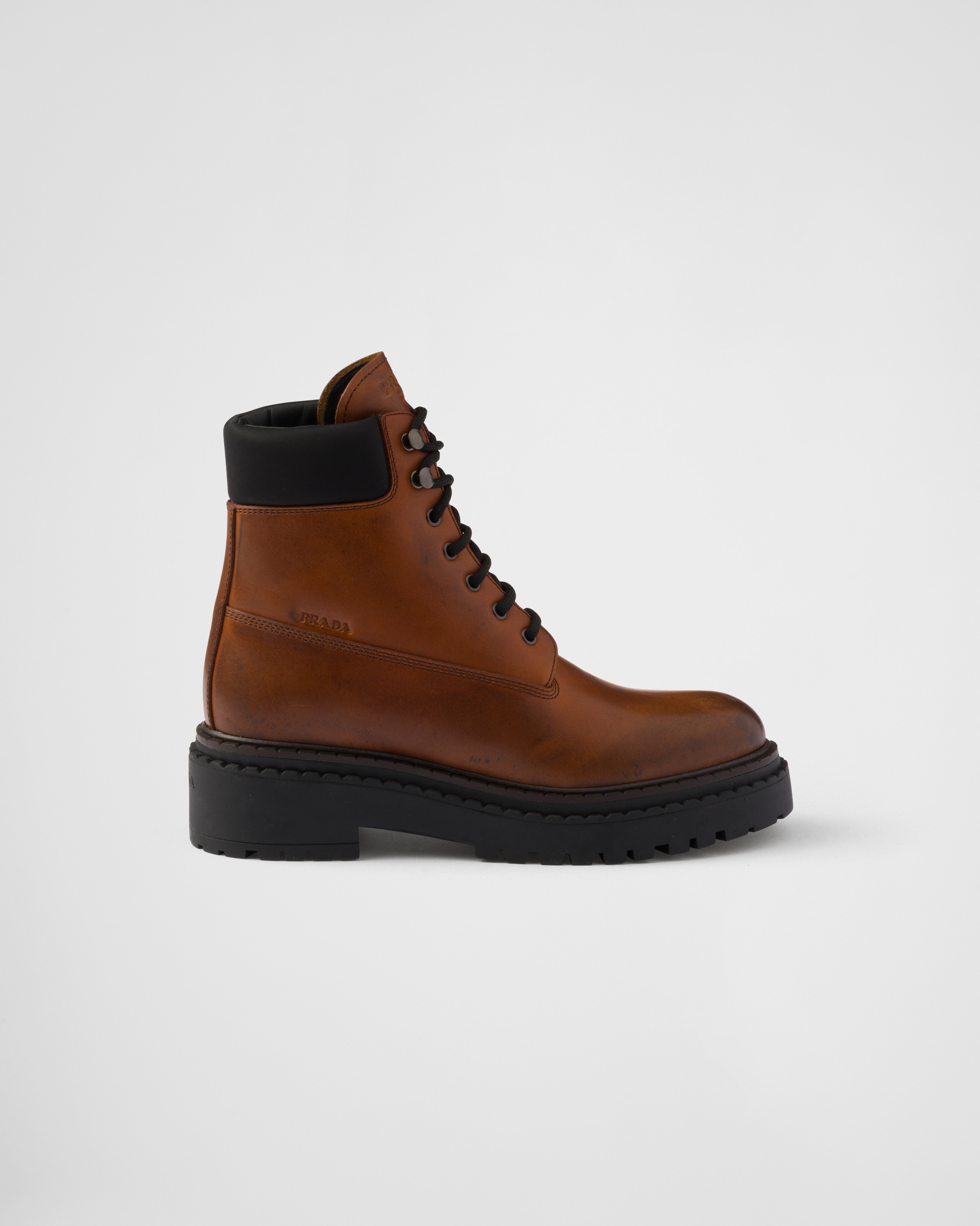 Leather and Re-Nylon booties - 2