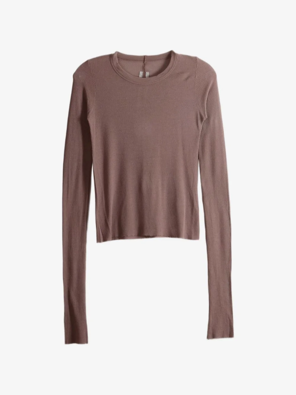 ribbed long-sleeve T-shirt - 1