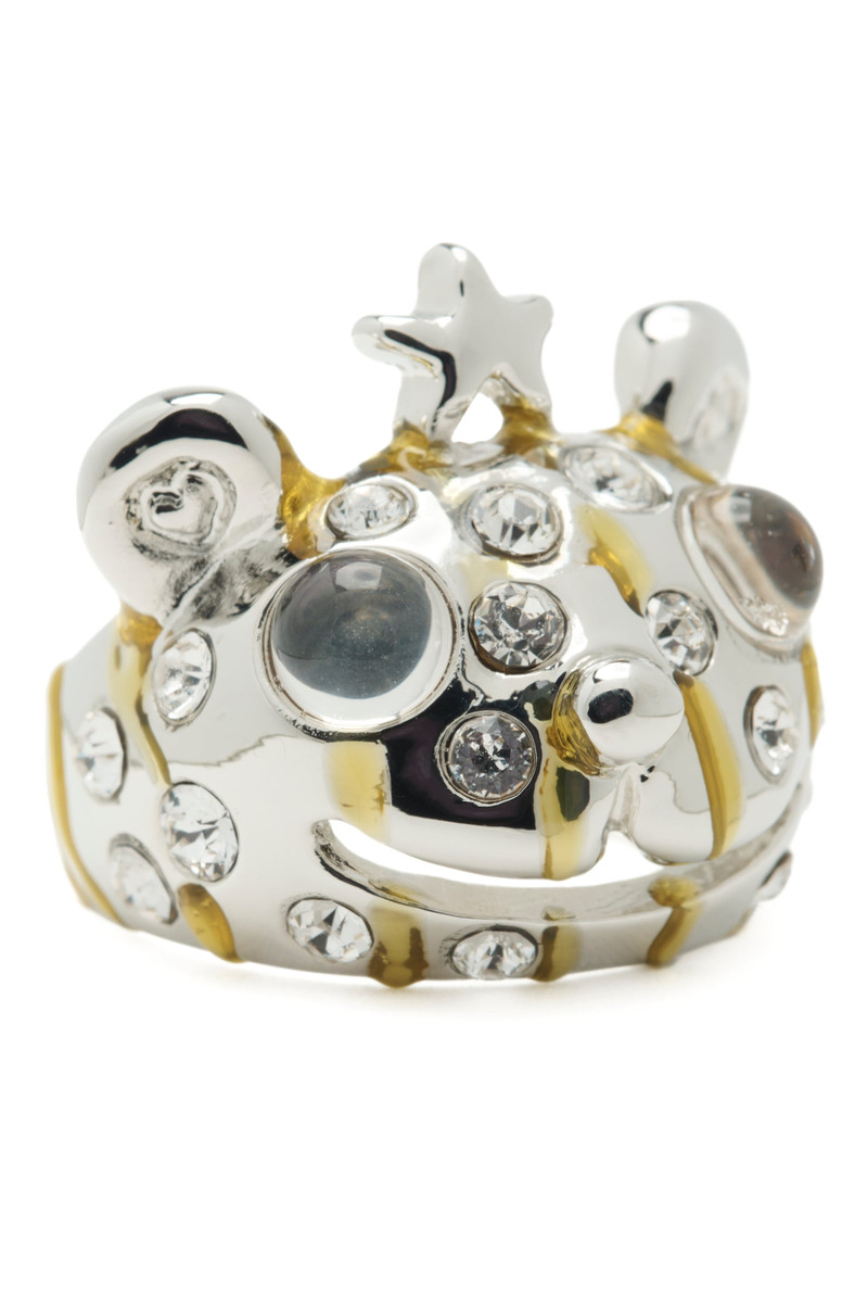 Collina Strada GOLD STRIPE FRECKLES PRINCESS BEAR RING outlook