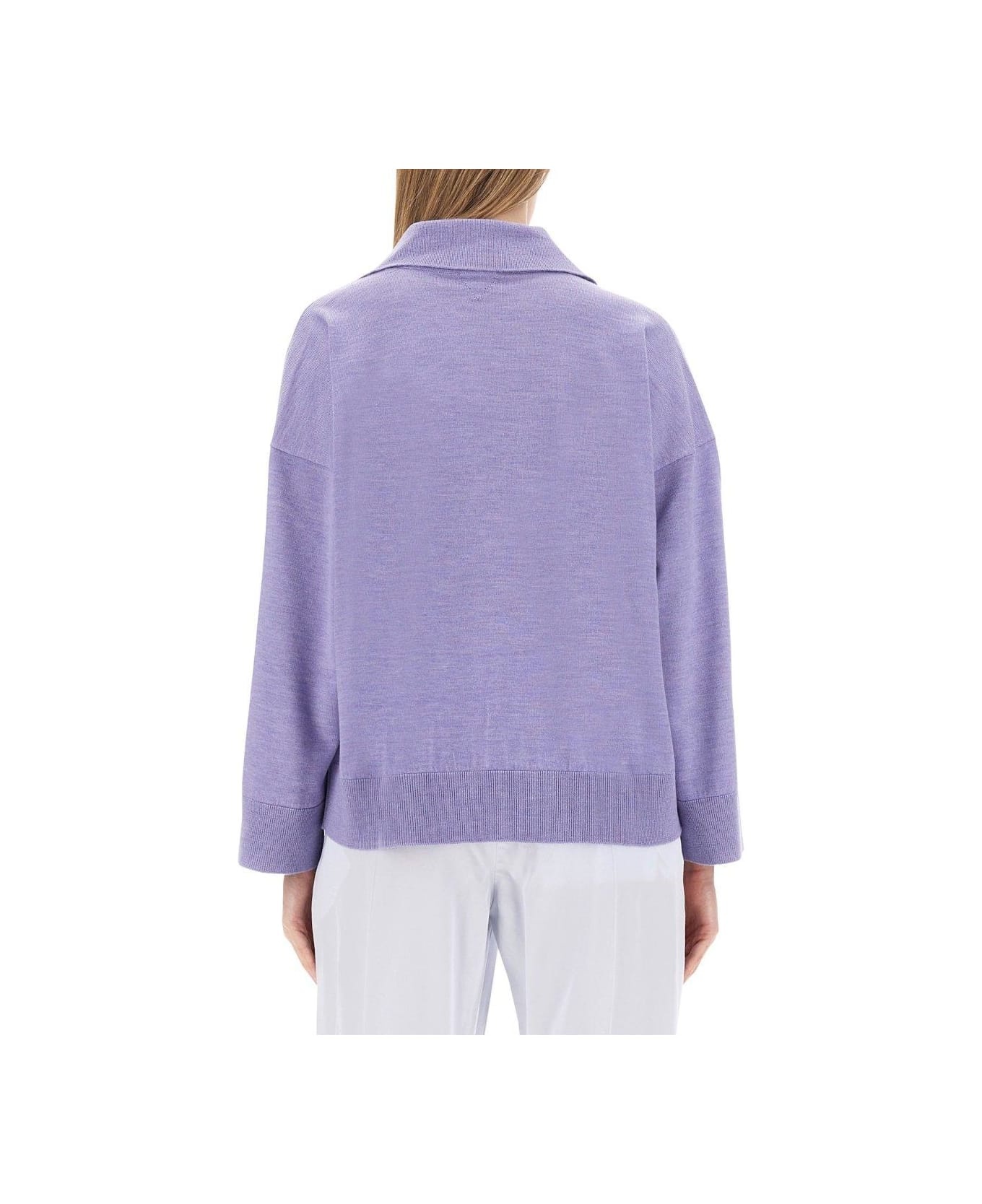 Bv Embroidered Knit Polo Shirt - 2